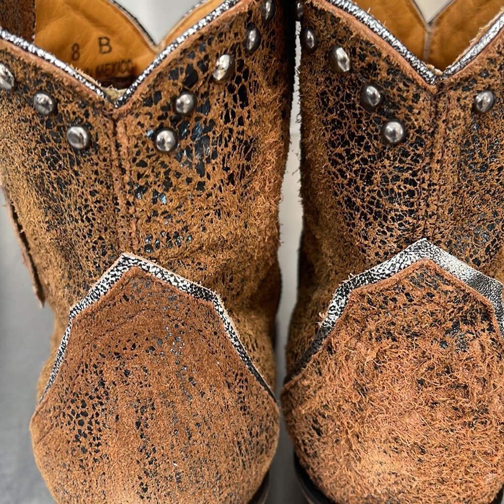 Old Gringo “Ilona short boots” in studded rust leather. New in box. - Picture 7 of 10